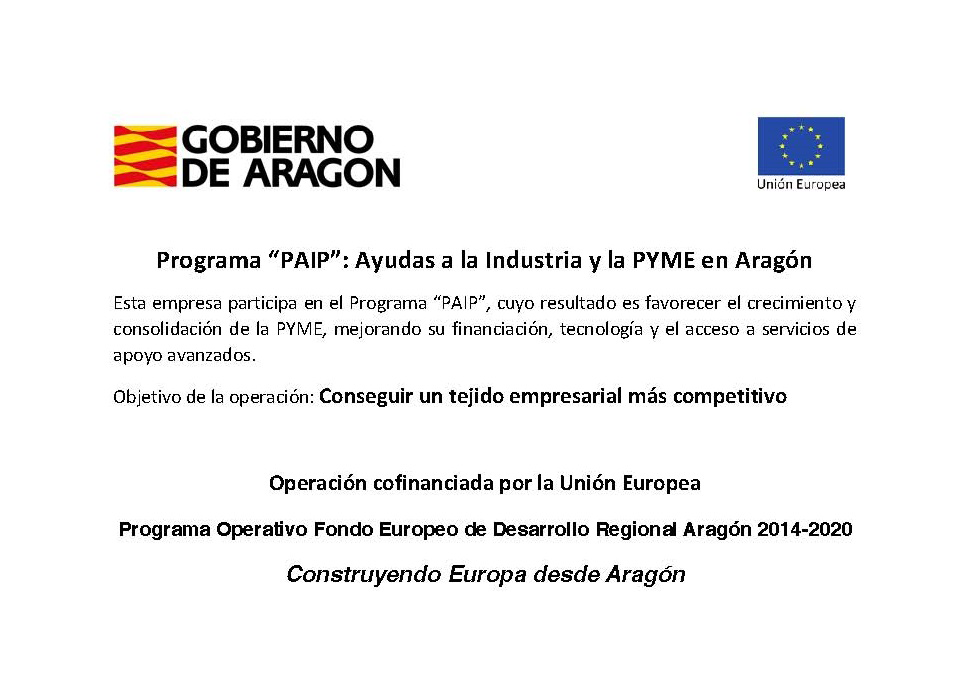 SomVital-Programa PAIP-Ayudas a la Industria y la PYME en Aragón